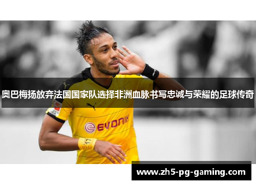 奥巴梅扬放弃法国国家队选择非洲血脉书写忠诚与荣耀的足球传奇
